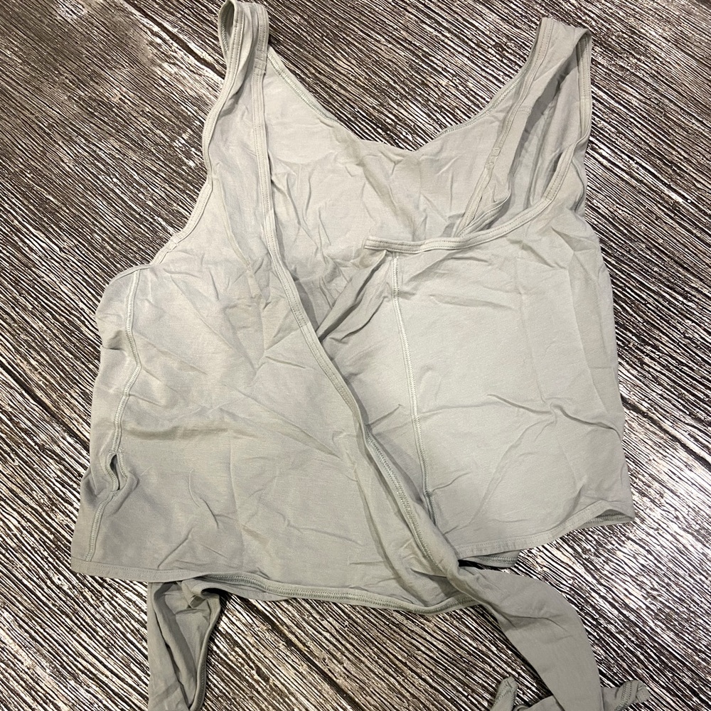Lululemon light green wrap tank top